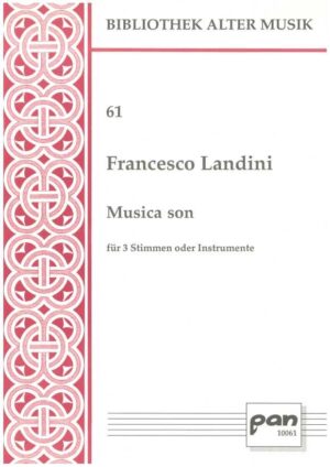 Musica son für 3 Stimmen oder Instrumente