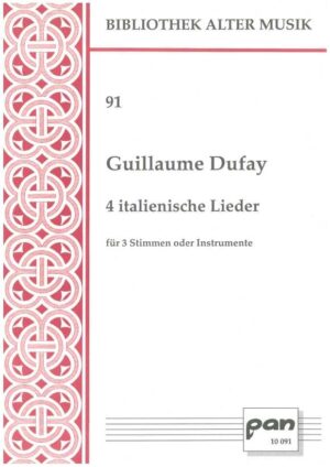 4 italienische Lieder für 3 Stimmen oder Instrumente