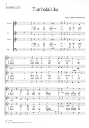 Volkslieder aus Israel (Chorpartitur)