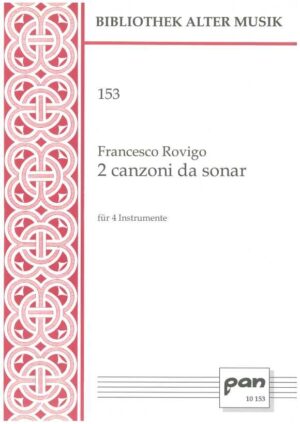 2 Canzoni da sonar für 4 Instrumente