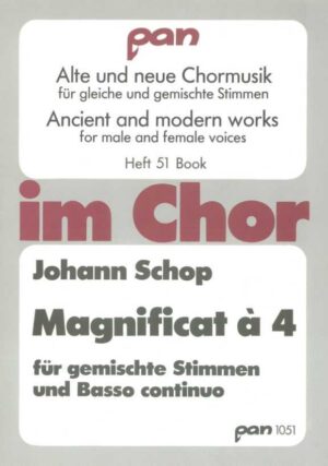Magnificat à 4 for mixed voices and basso continuo