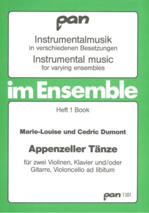 Appenzeller Tänze for two violins and piano (score)