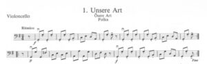 Appenzeller Tänze für two violins and piano (instrumental parts)