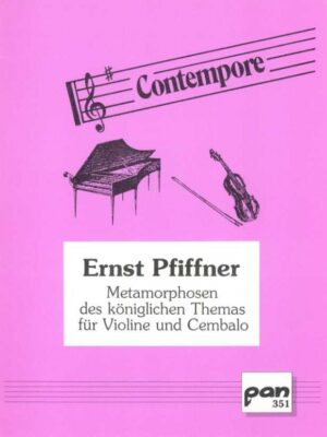 Metamorphosen des königlichen Themas für Violine und Cembalo