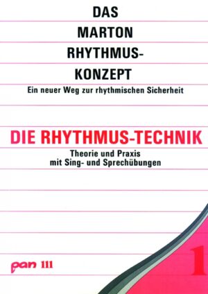 Das Marton Rhythmus-Konzept. Band 1