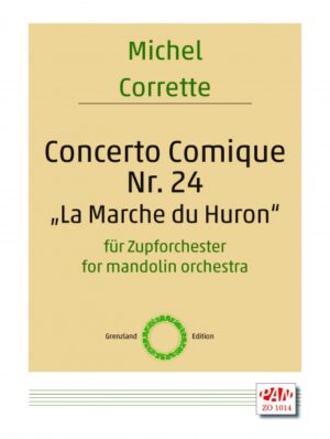 Concerto comique No. 24 'La Marche du Huron' for mandolin orchestra