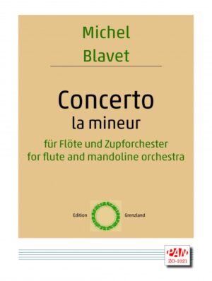 Concerto la mineur for flute and mandolin orchestra