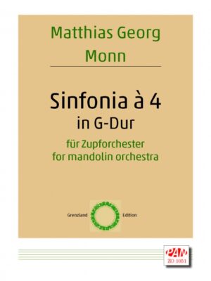 Sinfonia à 4 in G-Dur for mandolin orchestra